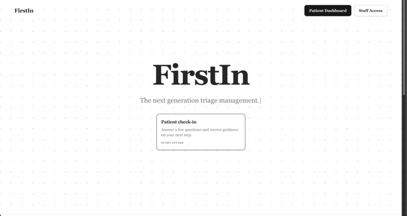 FirstIn preview